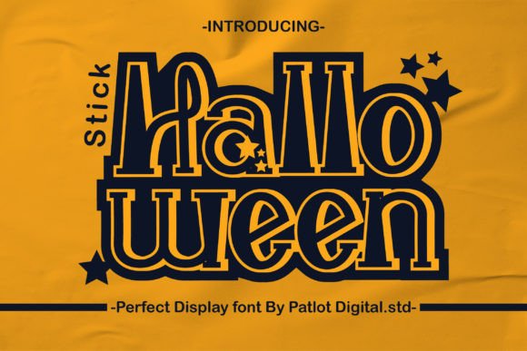 Halloween Stick: A Unique Display Font for Festive Designs