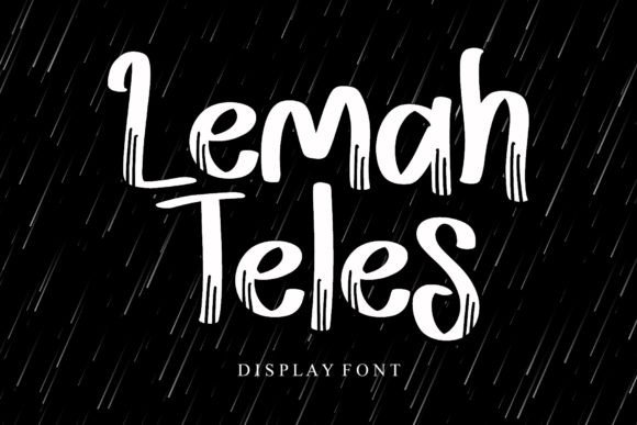Lemah Teles: A Bold Brush Font for Impactful Design