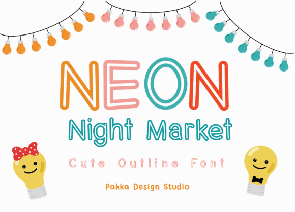 Lighting Up Your Designs with the Neon Night Market Font
