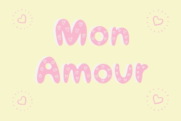 Mon Amour: A Romantic Font for Creative Projects