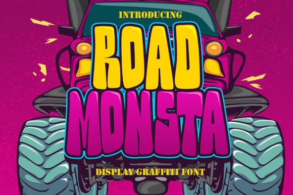 Road Monsta: Bold Graffiti Font for Urban Designs