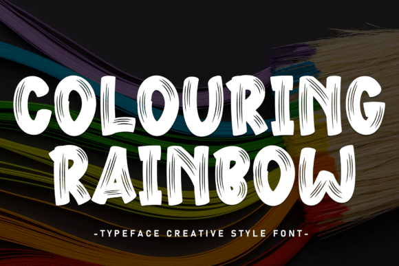 Unlocking Creative Potential with the Colouring Rainbow Display Font